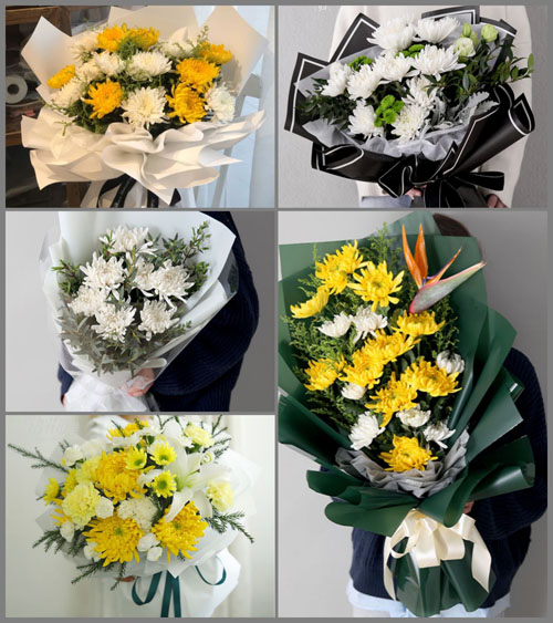 浙江省绍兴嵊州市三界镇董龙村白事花束代送